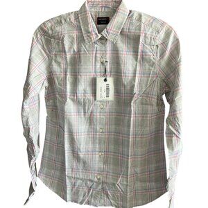 UNTUCKit Chasseles Size 6 8 Shirt Plaid Button Up